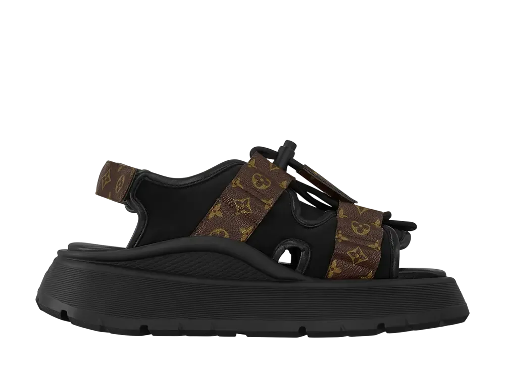 ルイヴィトン ウィメンズ カメレオン サンダル "ブラック"