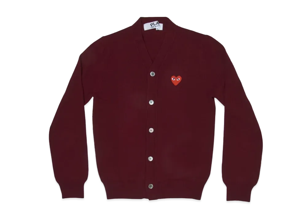 COMME des GARCONS PLAY CDG AX-N008-051 "Burgundy"