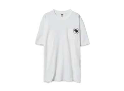 RATS CIRCLE POCKET TEE BACK PRINT "WHITE"