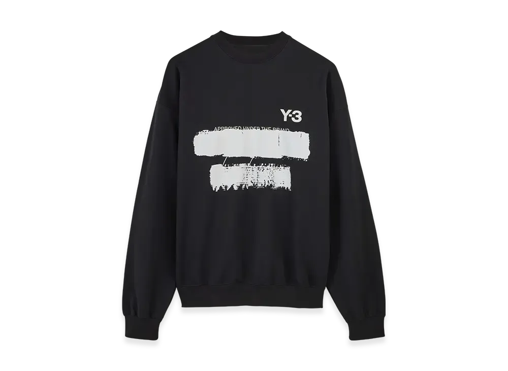 Y-3 Graphic Crew Sweater "Black"