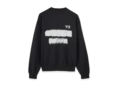 Y-3 Graphic Crew Sweater "Black"