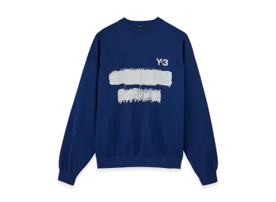Y-3 Graphic Crew Sweater "Dark Blue"