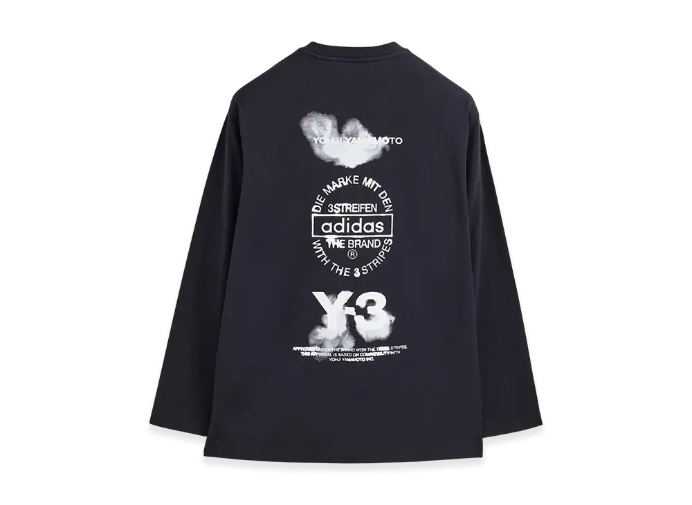 Y-3 Graphic Long Sleeve Tee "Black"