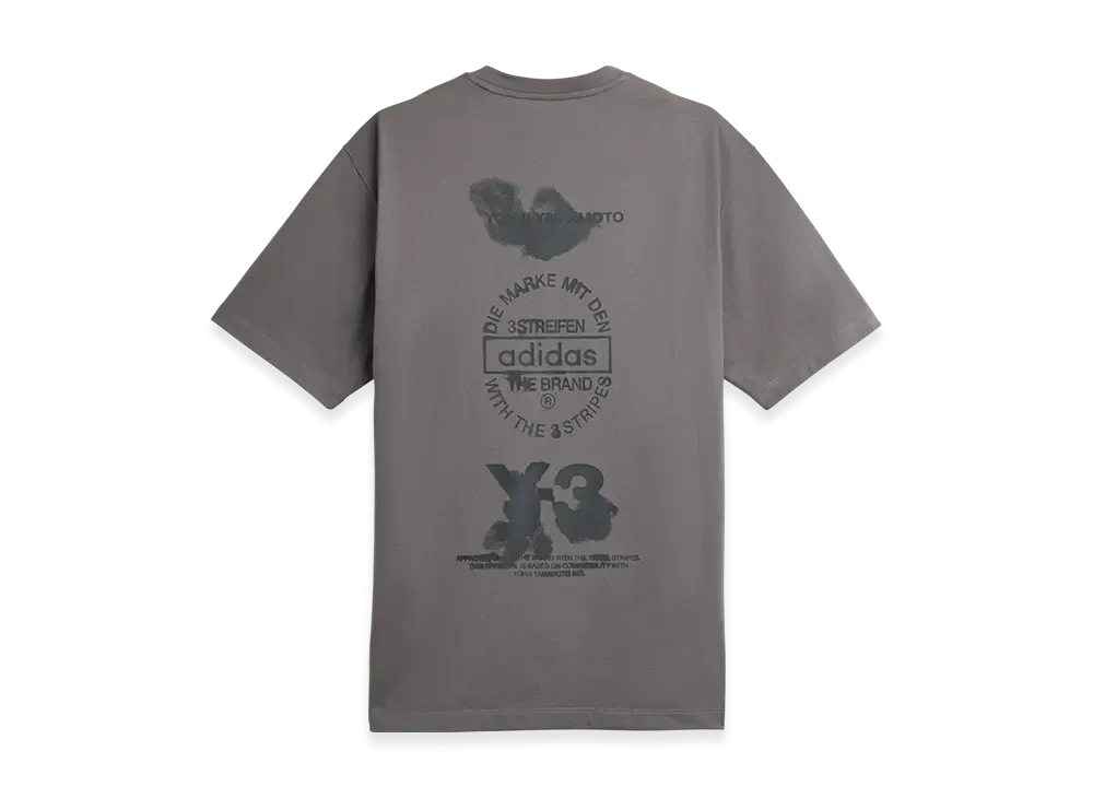 Y-3 Graphic Short Sleeve Tee "Granite"