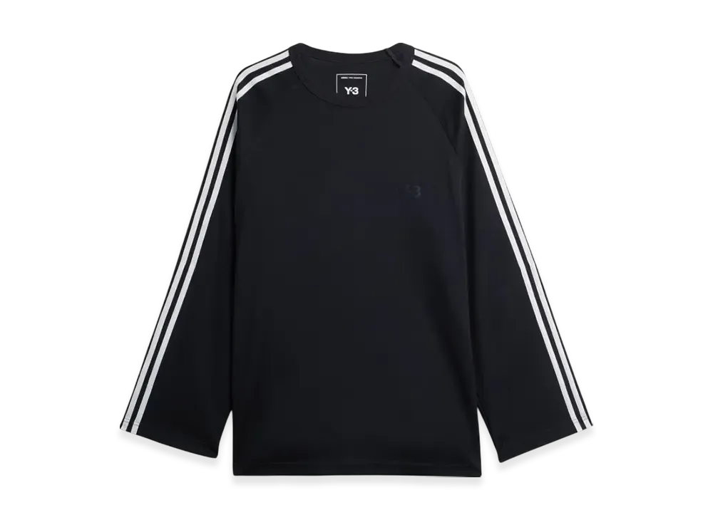 Y-3 Long Sleeve Tee 3-Stripes "Black"