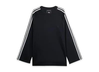 Y-3 Long Sleeve Tee 3-Stripes "Black"