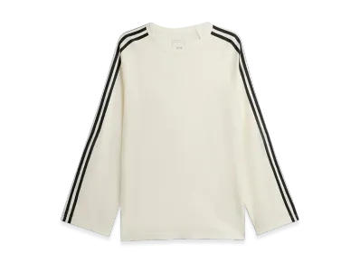 Y-3 Long Sleeve Tee 3-Stripes "Core White"