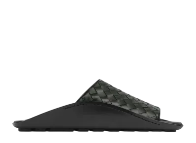 Bottega Veneta Wave Mule Sandal "Dark Green"