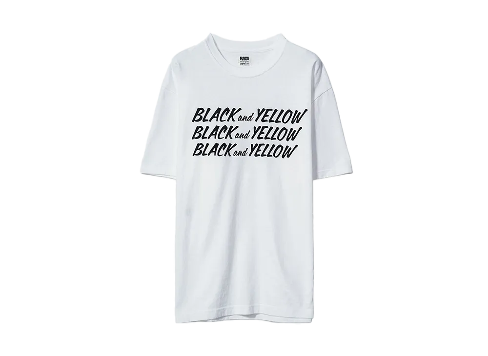 RATS BLACK and YELLOW TEE "WHITE"