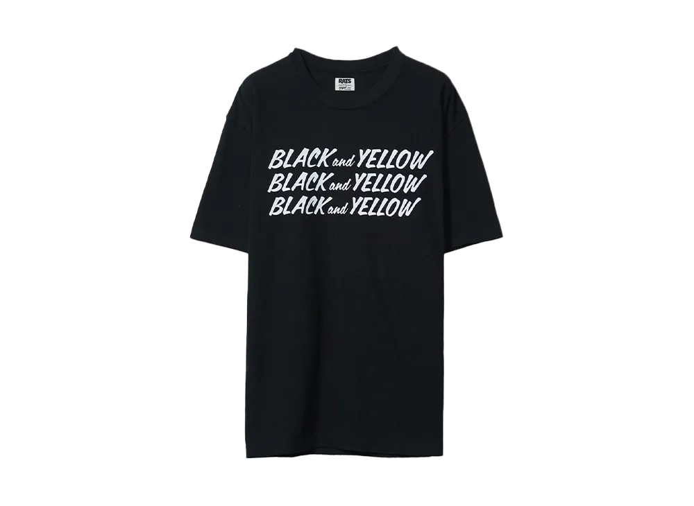 RATS BLACK and YELLOW TEE "BLACK"