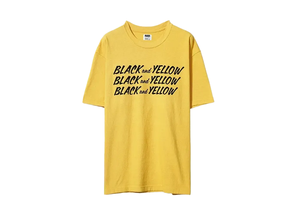 RATS BLACK and YELLOW TEE "YELLOW"