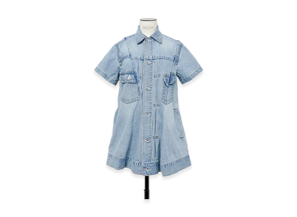 sacai Denim Dress "Light Blue"