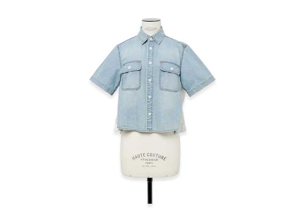 sacai Denim Shirt "Light Blue/Light Gray"
