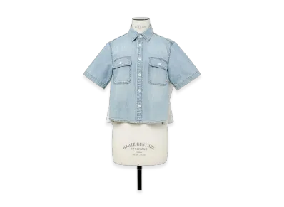 sacai Denim Shirt "Light Blue/Light Gray"