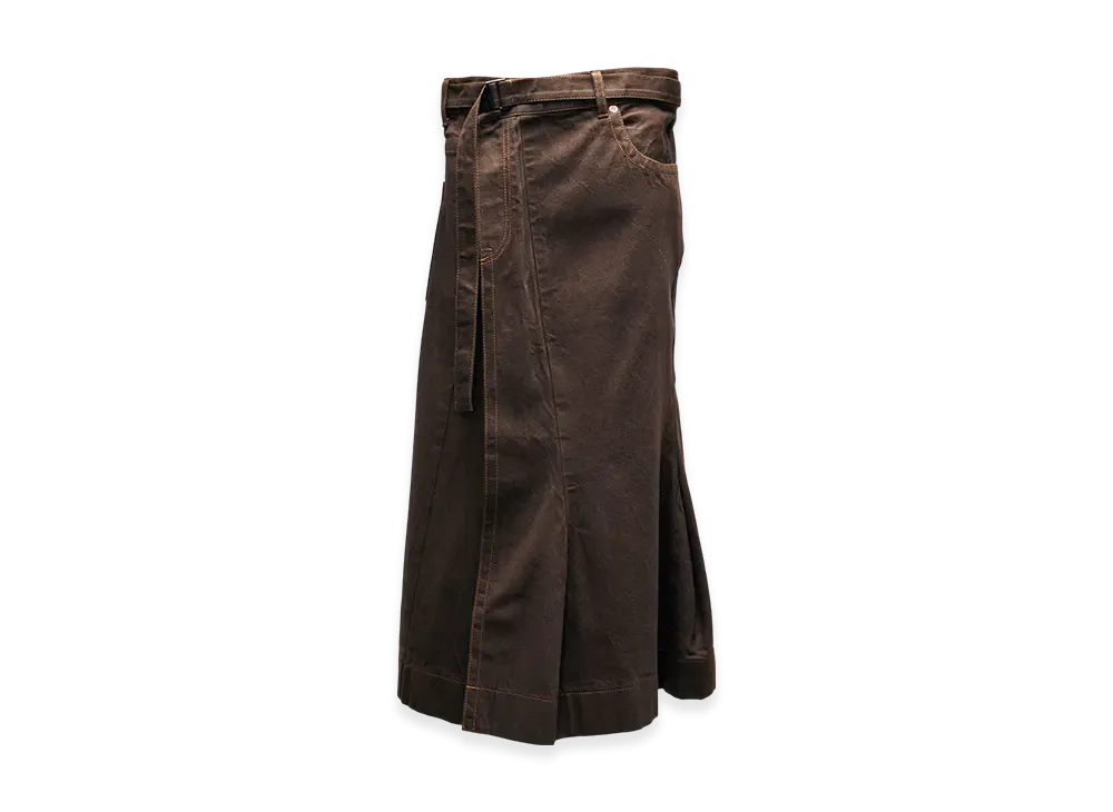 sacai Denim Skirt "Brown"