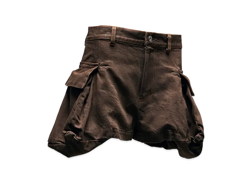 sacai Denim Shorts "Brown"