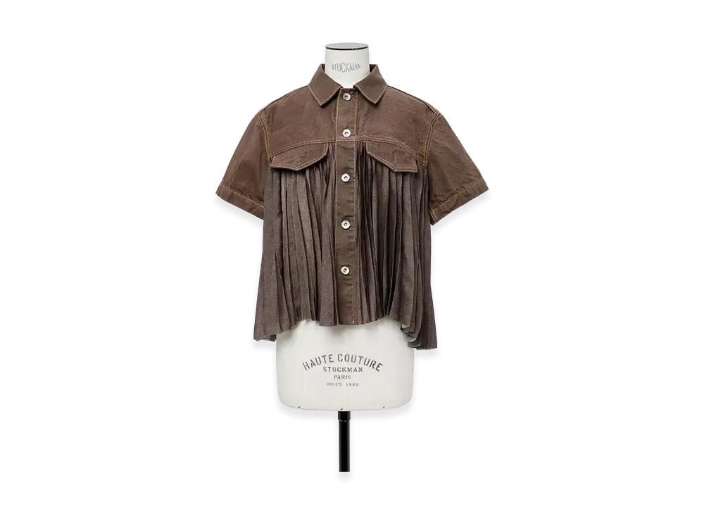sacai Denim Shirt "Brown"