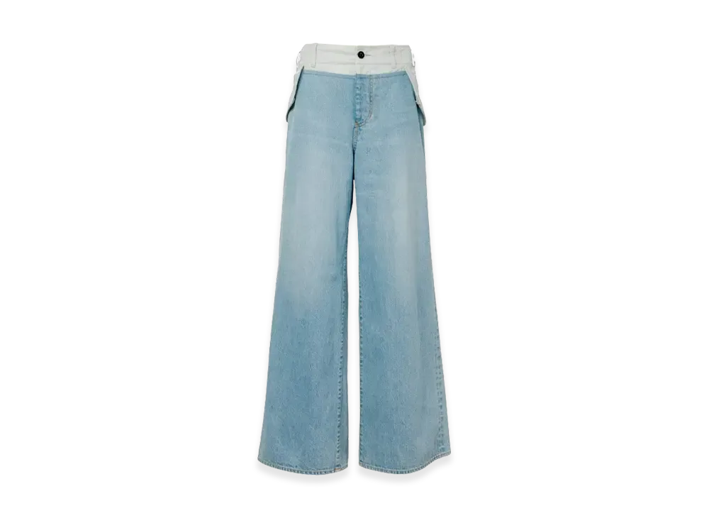 sacai Denim Pants "Light Blue/Light Gray"