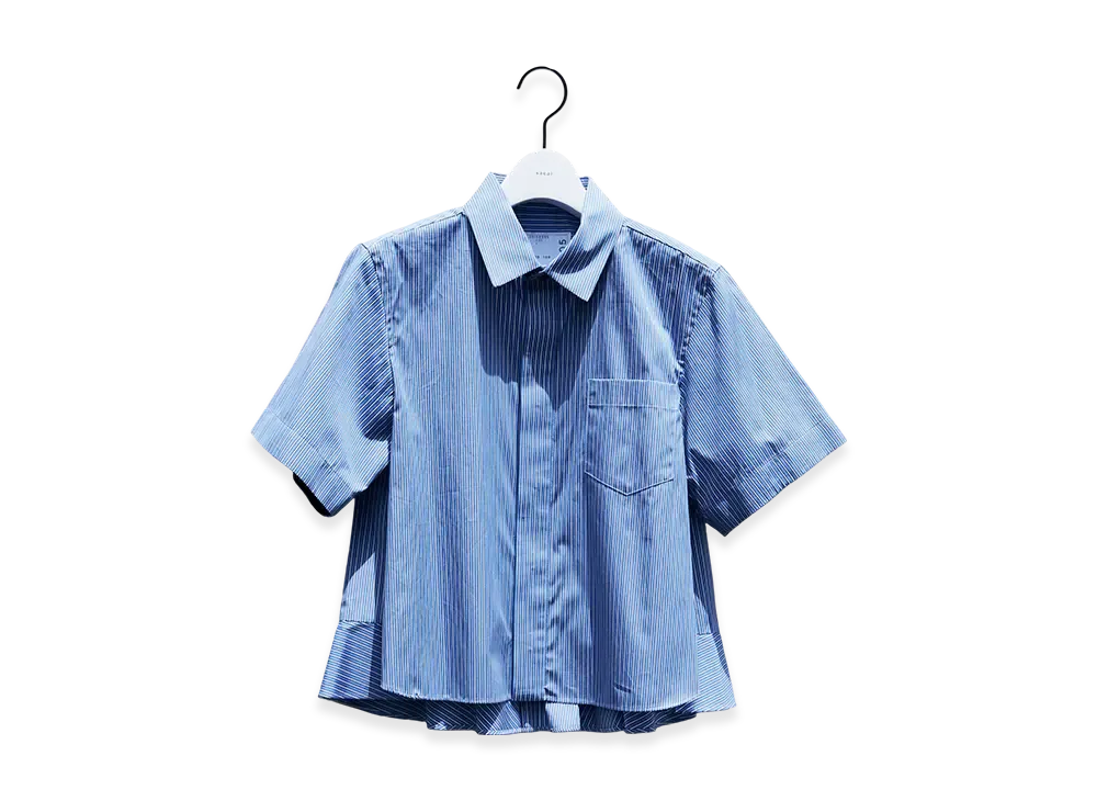 sacai Poplin Shirt "Blue Stripe"