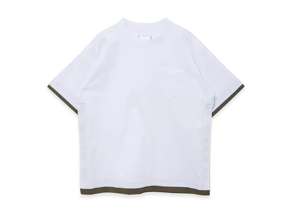 sacai Cotton Jersey T-Shirt "White"