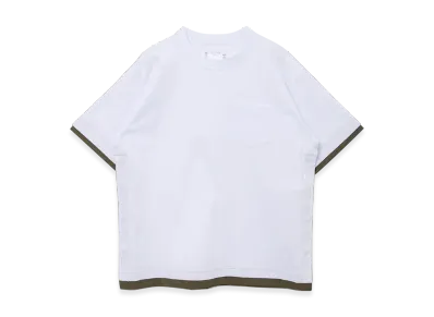 sacai Cotton Jersey T-Shirt "White"