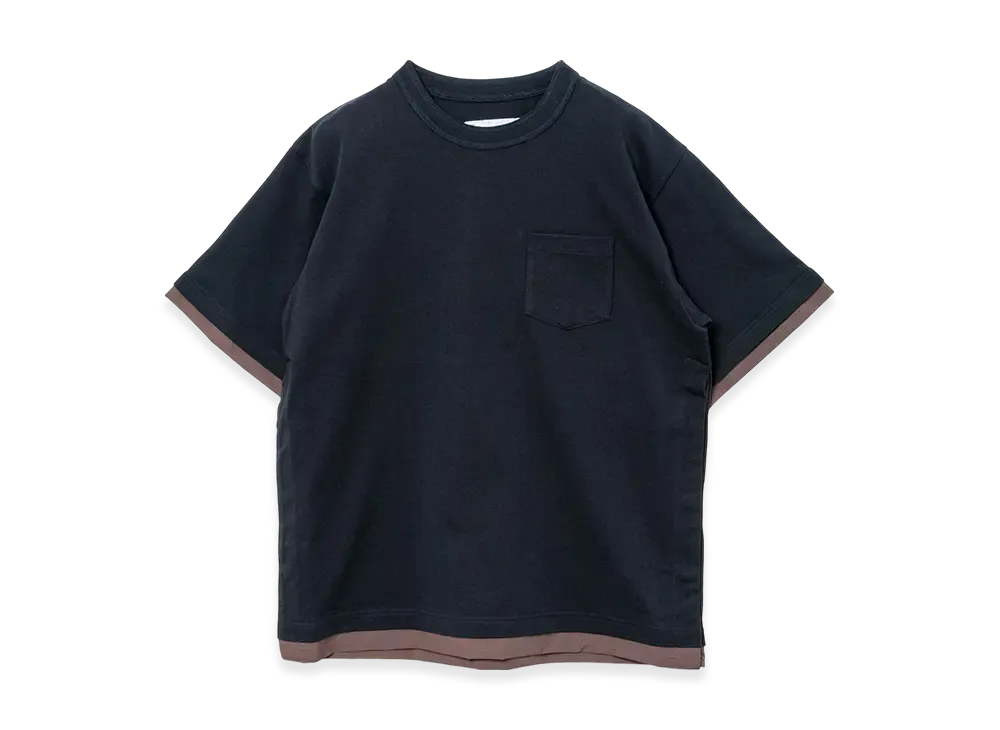 sacai Cotton Jersey T-Shirt "Navy"