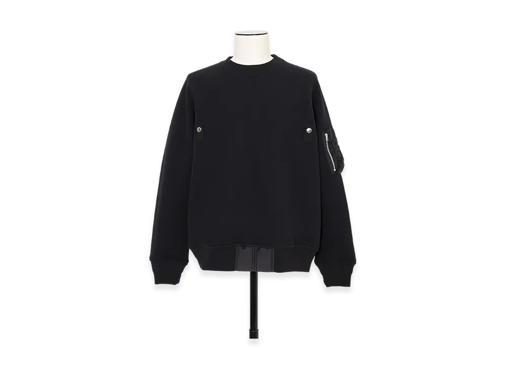 sacai Sponge Sweat Pullover "Black"