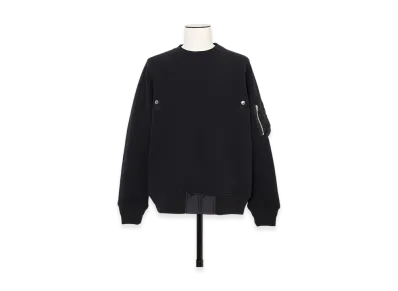 sacai Sponge Sweat Pullover "Black"