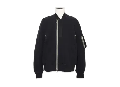 sacai Sponge Sweat Blouson "Black"