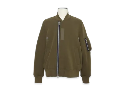 sacai Sponge Sweat Blouson "Dark Beige"
