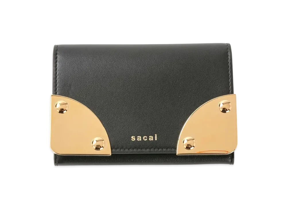 sacai Corner Metal Card Case "Black"