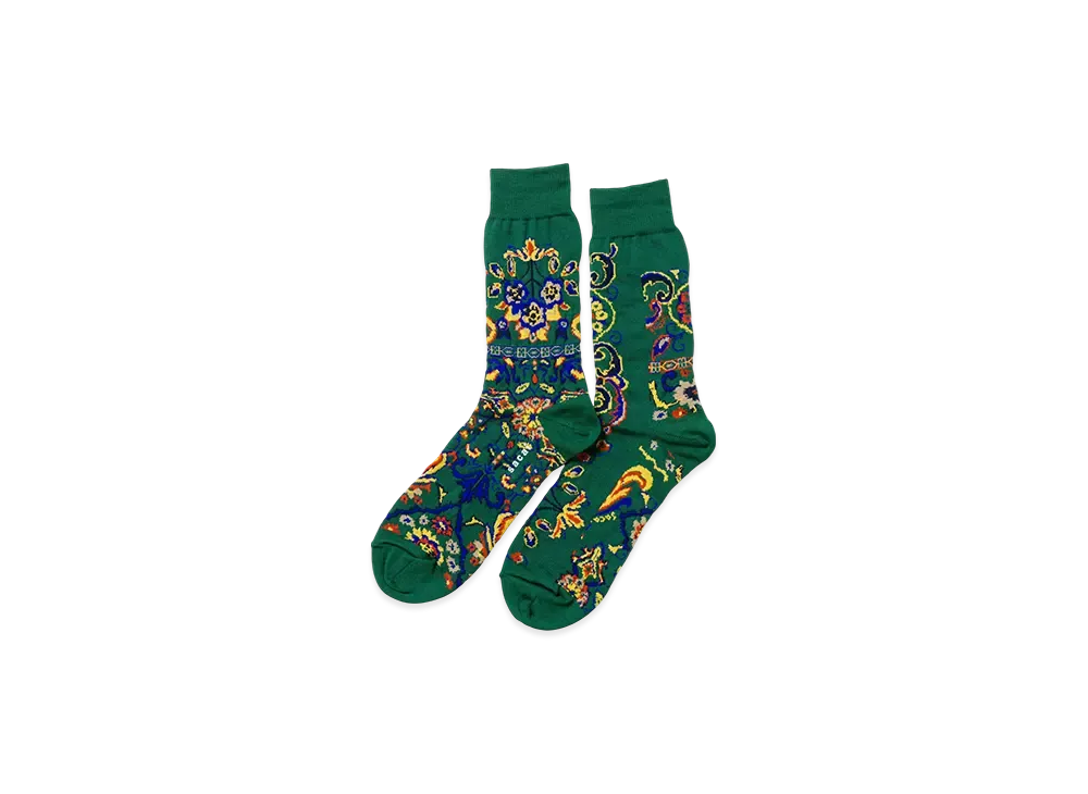 sacai Floral Socks "Green"