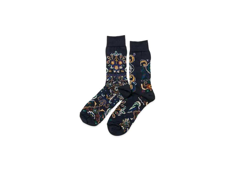 sacai Floral Socks "Navy"