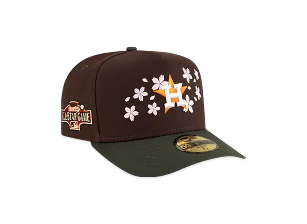 NEW ERA Just Caps Cherry Blossom 59Fifty A-Frame Fitted Houston Astros "Brown/Green"