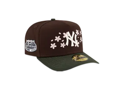 NEW ERA Just Caps Cherry Blossom 59Fifty A-Frame Fitted New York Yankees "Brown/Green"
