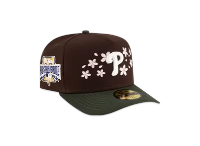 NEW ERA Just Caps Cherry Blossom 59Fifty A-Frame Fitted Philadelphia Phillies "Brown/Green"