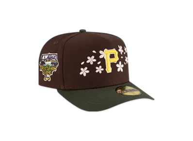 NEW ERA Just Caps Cherry Blossom 59Fifty A-Frame Fitted Pittsburgh Pirates "Brown/Green"