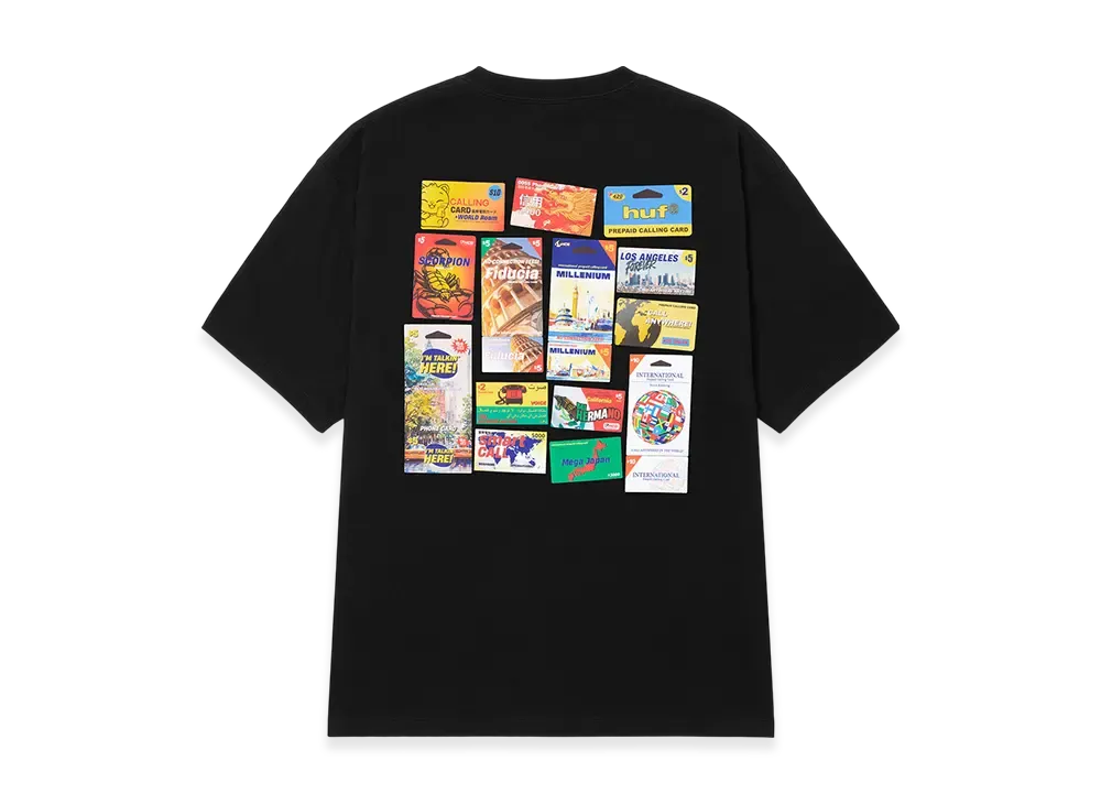 HUF Calling Cards Tee "Black"