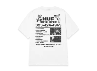 HUF General Repairs Tee "White"