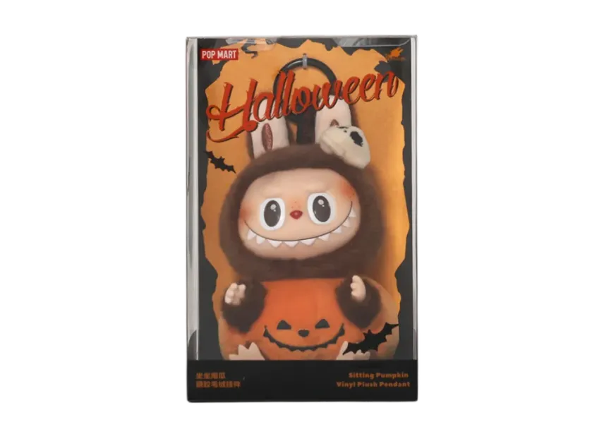 POP MART LABUBU Happy Halloween Party Series-Sitting Pumpkin Vinyl POP MART LABUBU Happy Halloween Party Series-Sitting Pumpkin Vinyl