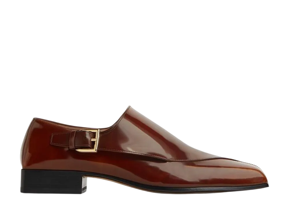 ボッテガヴェネタ ジム モンク ストラップ "キャラメル/フォンデンテ"