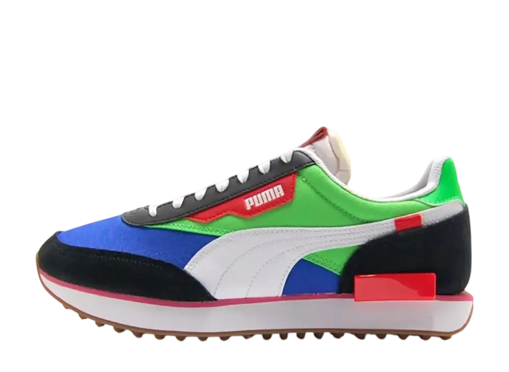Puma Future Rider Play On "Puma Black/Fluo Green/Dazzling Blue"
