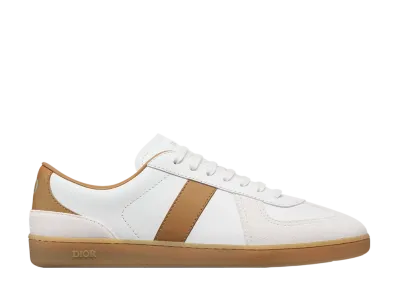 Dior B01 Match Point Sneaker Smooth Calfskin & Suede "Cognac Brown/White"