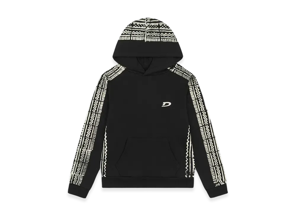 DENIM TEARS Mudcloth Hoodie "Black"