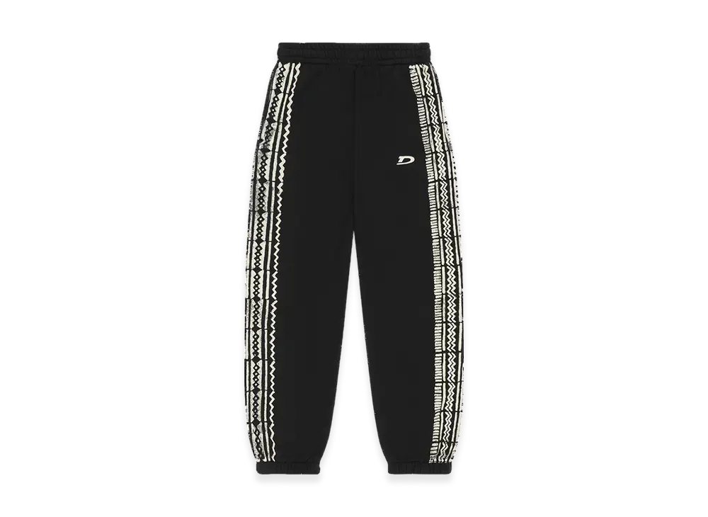DENIM TEARS Mudcloth Sweatpants "Black"