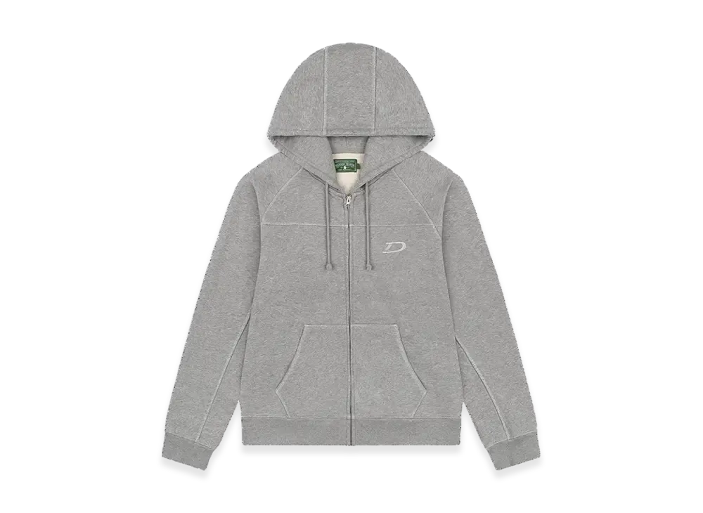 DENIM TEARS Court Lines Zip Hoodie "Grey"