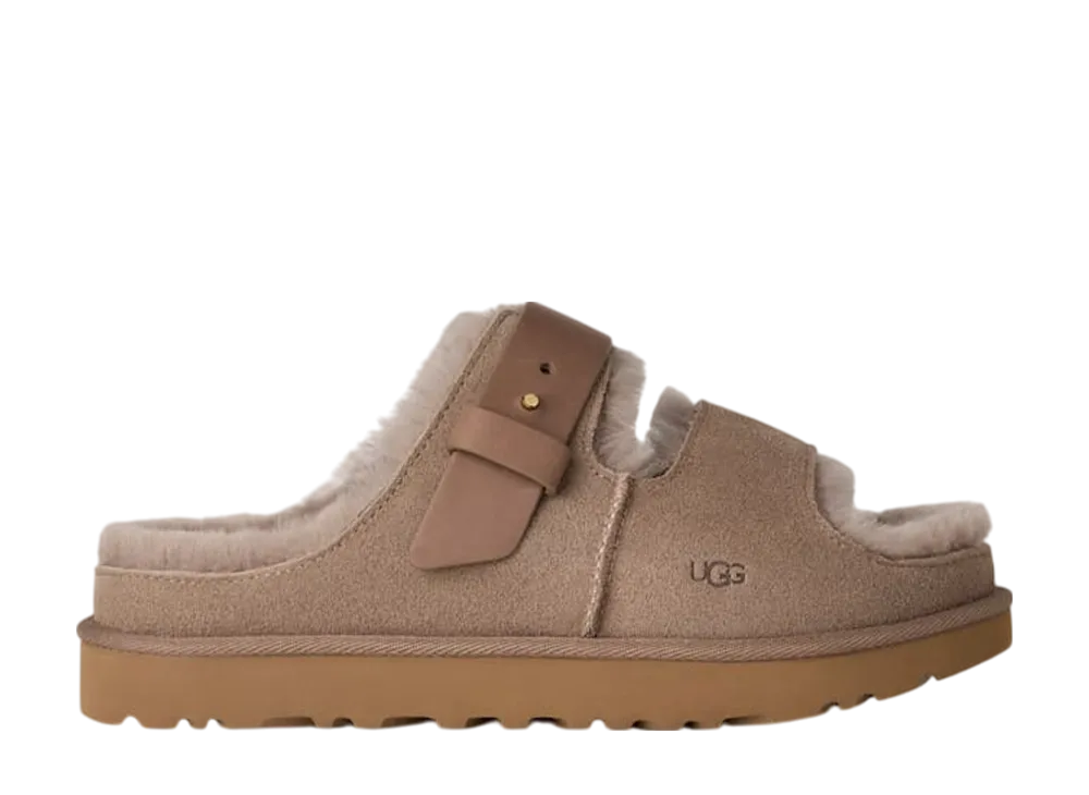 UGG Women's Greenport Strap Slide "Caribou"