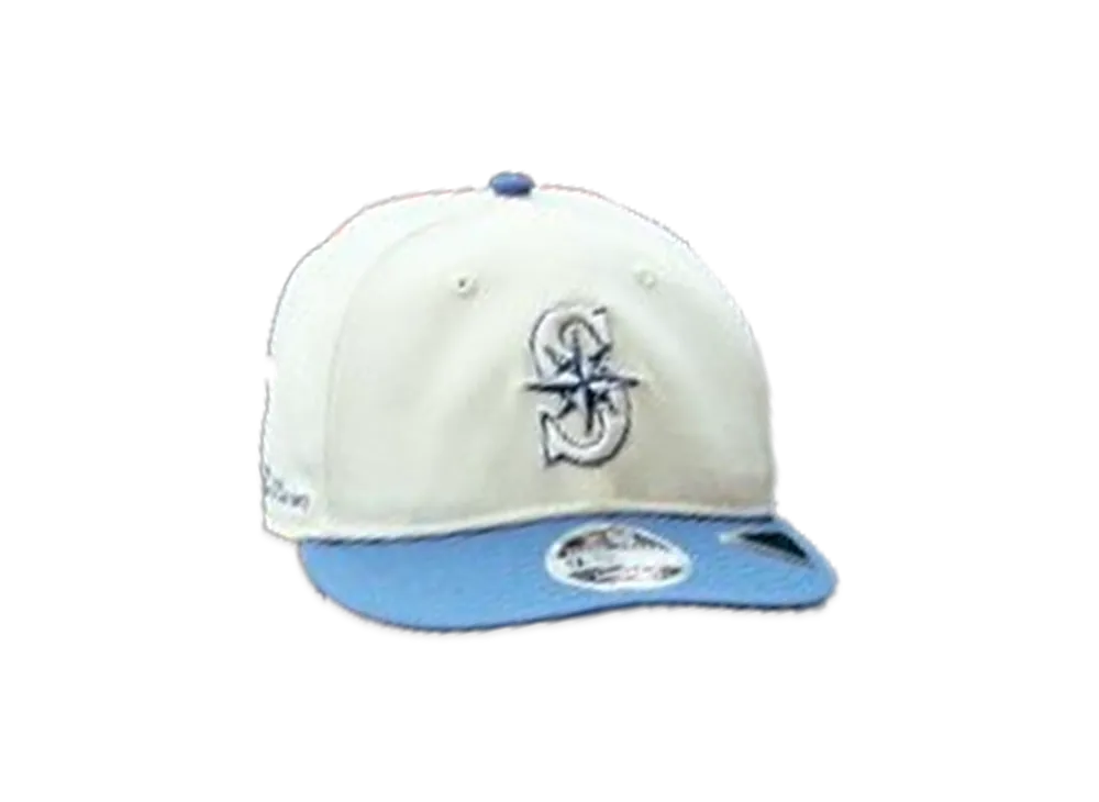 NEW ERA x THE CAP 'Sax Blues' RC 9Fifty Seattle Mariners "Chrome White/Light Blue"