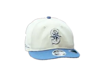 NEW ERA x THE CAP 'Sax Blues' RC 9Fifty Seattle Mariners "Chrome White/Light Blue"