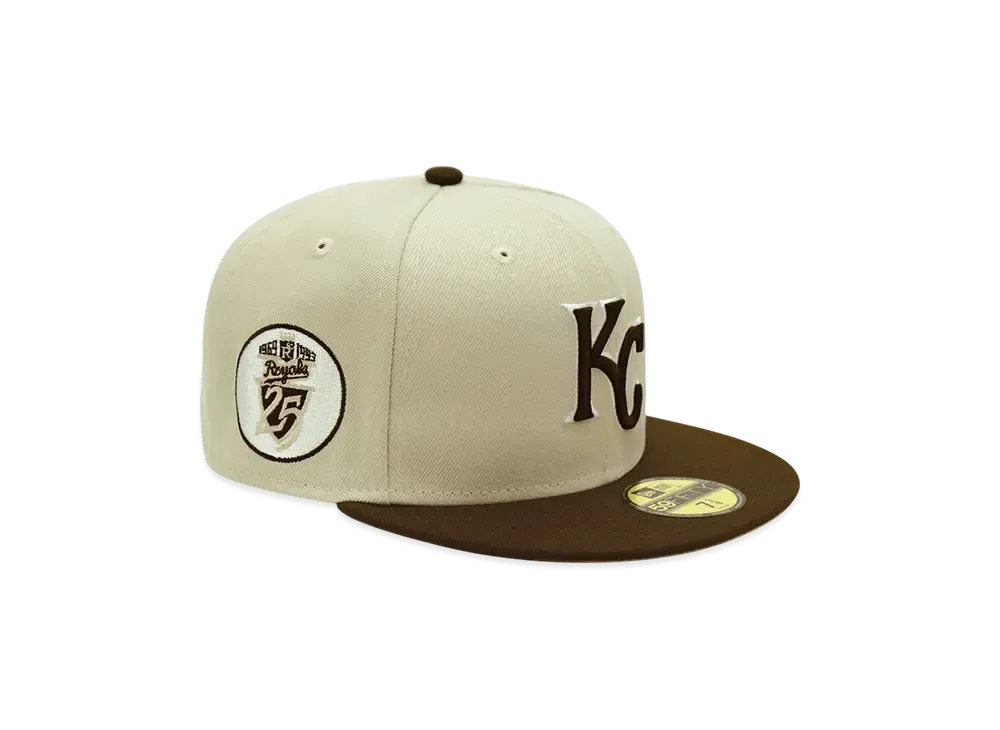 NEW ERA x THE CAP 'JAVA MILL' 59Fifty Kansas City Royals "Stone/Burntwood"
